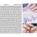 Christmas Nail Stickers 10 Sheets Self-Adhesive Nail Decal Snowflake Winter White Nail Art Decoration Design Supplies - Buy Online on GoSupps.com