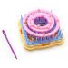 Weaving Loom Kit, Flower Knitting Loom Kit, Frame Looms, Knitting Wool, Round/Square Knitting Looms Craft Kit Multi Color (Flower Maker)