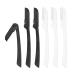 VOCOSTE 6 Pack Eyebrow Razors for Women Foldable Facial Razors Black White