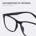 ZENOTTIC Anti-Blue Light Reading Glasses for Men | Rectangular Black Glasses with UV 400 Protection & Case | Perfect for PC TV & Gaming - Buy Online on GoSupps.com