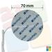 Stimpads TENS Electrode Pads - 4 Pack 70mm Round - Durable & Powerful Adhesive Pads for TENS Devices - Universal 2mm Connection - Buy Online on GoSupps.com