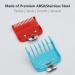 Professional Hair Clipper Guide Combs - 2 Piece Set for Wahl Magic Clip - Precision Cutting Guards (1/16 3/16 1.5mm 4.5mm) - Multi-Colored - Buy Online on GoSupps.com