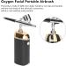 Facial Mist Sprayer ABS Rubber Aluminum USB Charging Oxygen Facial Portable Airbrush 6W for Make Up for Model Coloring (Black) - Buy Online on GoSupps.com