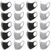 XIAOHONG Sponge Face Covering Washable Reusable Fashion Face Mask Mouth Covering with Elastic Ear Loop Cover Full Face Anti-Dust masks Breathable Face Masks Fashion Protective for Adults (20 PACK)