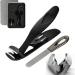 Thick Toe Nail Clippers - Nail clippers for seniors thick nail clipper for men nail clippers for thick toenails toe nail clippers stainless angle head nail clipper | foot nail clippers stainless Black Suit - Buy Online on GoSupps.com