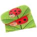 Cute children's hard case ladybug with microfiber cloth