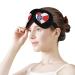 Wichita Flag Heart Sleep Mask Eye Cover for Sleeping Blindfold with Adjustable Strap Blocks Light Night Travel Nap for Men Women - Buy Online on GoSupps.com