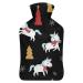 White Unicorn Hot Water Bottle With Cover Plush Bed Bottle Hand Warmer For Adults And Children 26.5X15.3cm