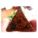 32MM Natural Quartz Crystal red Obsidian Pyramid yuebang Stone Mineral Specimen