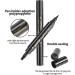Double Ended Eyebrow Pencil with 4 Tips Micro Head 3D Waterproof Micro Brow Pencil Effortless Natural Looking Eyebrows Black HS - Buy Online on GoSupps.com