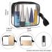 3pcs/pack Sariok Clear Toiletry Bag with Zipper TSA Approved Travel Cosmetic Bag PVC Make-up Pouch Handle Straps for Women Men  Carry On Airport Airline Compliant Quart Bags 3-1-1 Kit Luggage 1.black - Buy Online on GoSupps.com