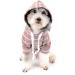 Zweitea Striped Hoodie Shirts for Small & Medium Dogs | Soft Pink Sweatshirt & T-Shirt for Puppies | Stylish Pet Apparel - Buy Online on GoSupps.com