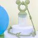 Buy Silicone Baby Toy Belts & Stretchy Pacifier Chains | Tasting Straps for Toys & Bottles | Secure Shopping Cart & Stroller Solutions in Anxick Mung Bean Color - Buy Online on GoSupps.com