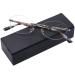 AQWANO Rimless Reading Glasses Blue Light Blocking Women Fashion Readers Stylish Pattern Frame Anti Blue Rays Reduce Eyestrain Frameless lens Black 1.25 Black 1.25 x