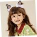 ifundom 6 Pairs hair clips cat ears hairpin barrettes for girls bobby pin for thick hair girls hair barrette hair bows clips girls barrette Princess Miss hair accessories fabric - Buy Online on GoSupps.com