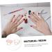 2 Pi ces Palette Anneau pour Ongles R sine Marbr e Plaque de M lange Blanche et Rose Outil Portable pour Vernis et Art des Ongles - Buy Online on GoSupps.com