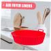 KICHOUSE Air Fryer Pan Silicone Baking Pans Fryer Basket with Handle Convenient Silicone Pot Potholder Fried - Buy Online on GoSupps.com