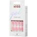 KISS Gel Fantasy Press-On Nails Glittery Pink Short Length Oval Shape 24 count - Buy Online on GoSupps.com