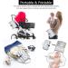 Menions Portable Nappy Changing Mat with Wipe-Pocket and Head Cushion - Waterproof Travel Change Pad for Babies - Grey Star Print - 0 Months - Buy Online on GoSupps.com