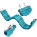 Tnfeeon Pet Climbing Ladder Bridge Toy for Hamsters and Parrots - 6 x 50CM Soft Hanging Wooden Suspension - Buy Online on GoSupps.com