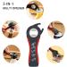 6-in-1 Rubber Jar Opener for Weak Hands | Easy Grip Bottle Opener for Seniors - Red - International Shipping - Buy Online on GoSupps.com