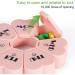 Mooyue Pink Weekly Pill Organizer | Large Compartments, Arthritis Friendly, Cute 7 Day Pill Box for Vitamins & Supplements - Buy Online on GoSupps.com
