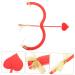 GALPADA 1 Ensemble Arc Et Fl che De Cupidon Arc Et Fl che De Cupidon Accessoires De Cosplay Pour Enfants Et Accessoires Pour La Saint-Valentin Et Les Mariages Et Tenue De B b Cupidon Rouge 42X15X2CM - Buy Online on GoSupps.com