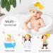 FUNUPUP Baby Shower Cap - Adjustable Hair Washing Shield for Kids - Yellow Dinosaur Design - Buy Online on GoSupps.com