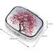 Japanese Cherry Tree Pill Case | 2 Compartment Travel Pill Box | Cute Pocket Organizer for Gifts - Buy Online on GoSupps.com