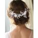 Catery Silver Bridal Hair Vine with Blue Rhinestones - Wedding Headband for Women and Girls - Buy Online on GoSupps.com