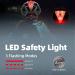 Shinmax CPSC/CPC Certified Bike Helmet with Magnetic Goggles & LED Light | Adjustable Adult Cycling Helmet - Black/Red/White - Buy Online on GoSupps.com