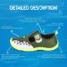 Nerteo Boys Girls Cute Aquatic Water Shoes | Olive/Shark | Size 10 Toddler - Buy Online on GoSupps.com
