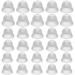 30 Packs Dome Hearing Aid Silicone Hearing Aid Domes Hearing Aid Power Domes Medium Power Domes Small Close Domes Ear Tips Hearing Direct Domes Large Power Dome for Hearing Resound Accessories (White)