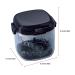 Buy Novent Storage Case - Hierarchical Hollowed-Out Holder with Mirror Brush | Mundsichtui Food Quality Transparent Travel Utensils for Oral Care - Sapphire Blue - Buy Online on GoSupps.com