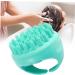 Fomiyes Silicone Hair Massage Brush - Scalp Massager for Salon & Gym | Soft Hairbrush & Shampoo Brush in Green - Buy Online on GoSupps.com