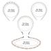 Lusofie 4Pcs White Pearl Headbands - Bridal Wedding Hair Hoop Accessories - Buy Online on GoSupps.com