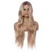 Buy Wavy Yellow Brazilian Synthetic Wig for Women - Long Curly Hair for 80s 70s 60s Cosplay - Buy Online on GoSupps.com