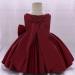 Red Toddler Bridesmaid Flower Girl Dress Princess Bowknot Tutu Gown 6-12 Months - Buy Online on GoSupps.com