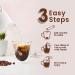 BVZ 48 Instant Coffee Powder Sachets (48 X2 Gram Sachets)| Turkish Hazelnut Colombian Gold French Vanilla & English Butterscotch | 12 Sachets Each Flavour| Hot & Cold Coffee| Makes 48 Cups| 100 % Arabica Coffee| Strong Coffee| Best Coffee | Espresso Latte - Buy Online on GoSupps.com