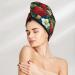 Hair Towel Wrap - Quick Drying Towel Turban with Button | Perfect for All Hair Types (Strawberry2 - Buy Online on GoSupps.com