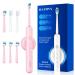 Sonic Electric Toothbrush for Adults, BAFOVY 48000 VPM Deep Cleaning Rechargeable Sonic Toothbrushes, Wall-Mounted Magnetic Wireless Charger, 6 Brush Heads, 3 Modes & Smart Timer (Pale Pink)
