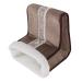 Fdit Soft Foot Warmers Noiseless Electric Heated Foot Warmers EU Plug 110-240V 4-Level Timing for Home (Type A)