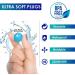 Nectur 7 Pair Reusable Ear Plugs for Sleeping | 22 dB NRR Noise Cancelling Silicone Earbuds | Waterproof & Wax Moldable | Ideal for Work, Concerts, Swimming & Mowing - Light Blue - Buy Online on GoSupps.com