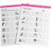Nail Art Practice Book Beginner Manicure Training Drawing Cards Easy to Clean 12 Sheets - Buy Online on GoSupps.com