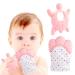 Liname baby glove teeth feasts with bonus Beißring - safe (BPA free) washable and durable teeth glove (tea in the middle) pink