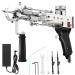 FancyBant Tufting Gun  Cut Pile Rug Gun Electric Carpet Rug Gun  Weaving Flocking Handheld Carpet Maker Gun Tufting Machine Suitable for Mobile Workbench Can Weave Various Fancy Patterns Dark Black