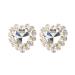 Men's and Women's Earring Big Rhinestone Love Heart-Shaped Women Earrings Dinner Party Fashion Jewelry Accessories Jewellery Ear Studs Earrings