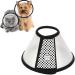Cat Cone Dog Cone Adjustable Pet Recovery Collar for Kitten Puppy Rabbit Soft Cat Head Cones Lightweight Plastic Elizabethan Collars Comfy Cat Protective E-Collar Wound Healing Practical Neck M( Neck: 7.2-9.0 In)