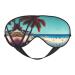 Beach Scenery Print Unisex Sleeping Eye Mask Soft Comfortable Light-Blocking Eye Mask