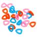 Homsfou 12 couples slipproofed shell in heart shape ear clips for women round glasses brake glasses band glasses slipproof glasses silicone eye holder Miss pebble gel glasses legs handle blue